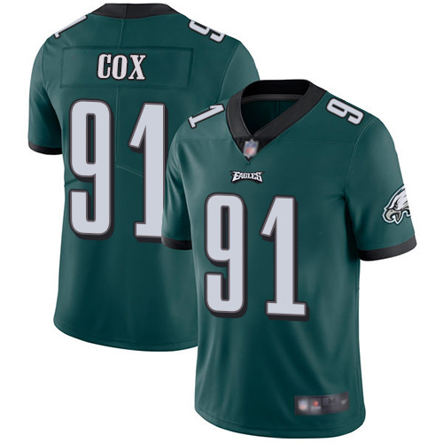 Men Philadelphia Eagles 91 Fletcher Cox Midnight Green Team Color Vapor Untouchable NFL Jersey Limited Player2